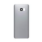 Back Cover With Camera Lens Compatible for Samsung Galaxy S8 - Silver