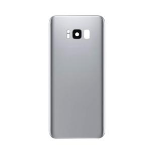 Back Cover With Camera Lens Compatible for Samsung Galaxy S8 - Silver
