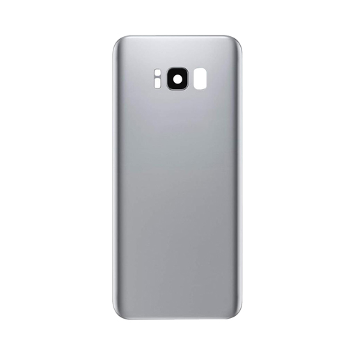 Back Cover With Camera Lens Compatible for Samsung Galaxy S8 - Silver
