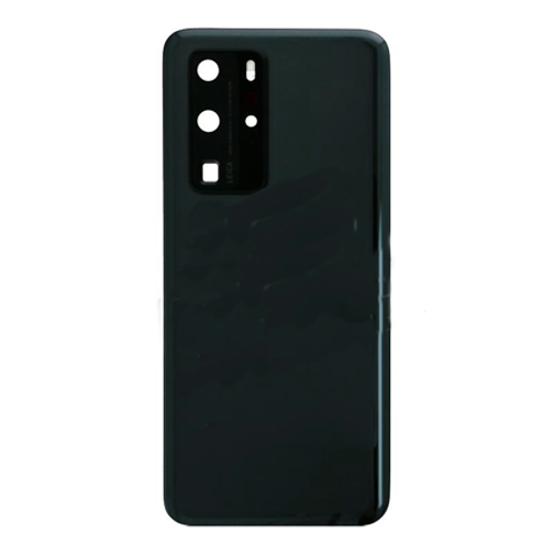 Back Cover With Camera Lens Compatible for Huawei P40 Pro - Black