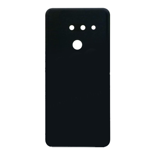 Back Cover With Camera Lens Compatible for LG G8 ThinQ (2 Cameras Version) - Black