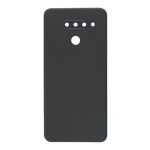 Back Cover With Camera Lens Compatible for LG Q60 - Black