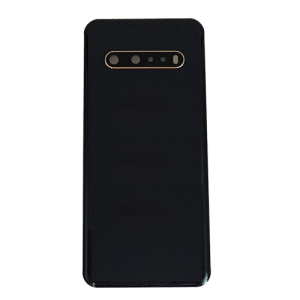 Back Cover With Camera Lens Compatible for LG V60 ThinQ - Black