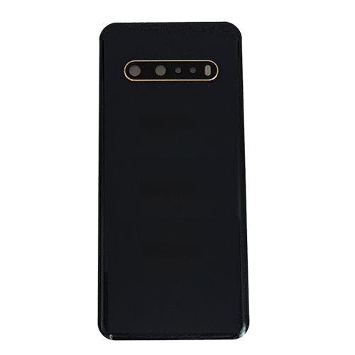 Back Cover With Camera Lens Compatible for LG V60 ThinQ - Black