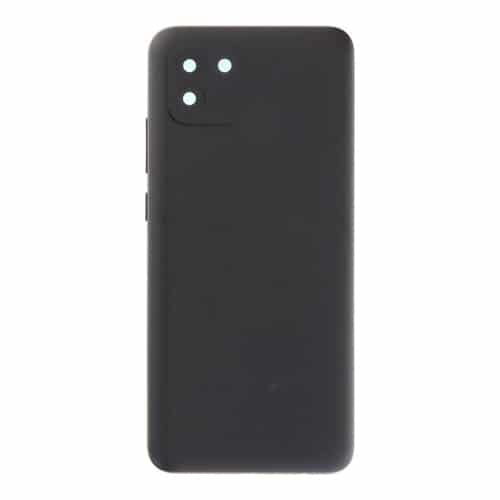 Back Cover With Camera Lens Compatible for Samsung Galaxy A03 (A035 / 2022) - Black