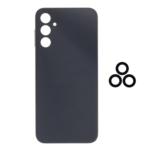 Back Cover With Camera Lens Compatible for Samsung Galaxy A14 5G (A146P / 2023) (EU Version) - Black