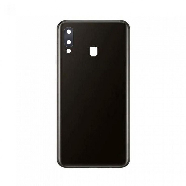 Back Cover With Camera Lens Compatible for Samsung Galaxy A30 (A305 / 2019) - Black