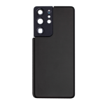 Back Cover With Camera Lens Compatible for Samsung Galaxy S21 Ultra 5G - Phantom Black