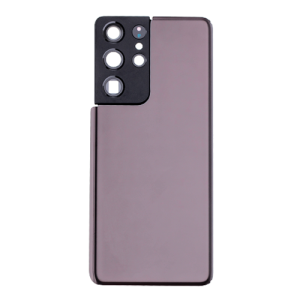 Back Cover With Camera Lens Compatible for Samsung Galaxy S21 Ultra 5G - Phantom Brown