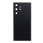 Back Cover With Camera Lens Compatible for Samsung Galaxy S22 Ultra 5G - Phantom Black