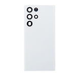 Back Cover With Camera Lens Compatible for Samsung Galaxy S22 Ultra 5G - White