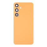 Back Cover With Camera Lens Compatible for Samsung Galaxy S24 5G - Sandstone Orange