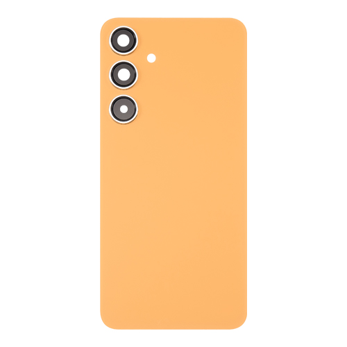 Back Cover With Camera Lens Compatible for Samsung Galaxy S24 Plus 5G - Sandstone Orange