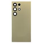 Back Cover With Camera Lens Compatible for Samsung Galaxy S24 Ultra 5G - Titanium Yellow