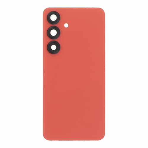 Back Cover With Camera Lens Compatible for Samsung Galaxy S25 5G - Coral Red