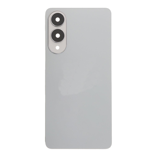Back Cover With Camera Lens Compatible for Samsung Galaxy S25 Edge - Titanium Silver