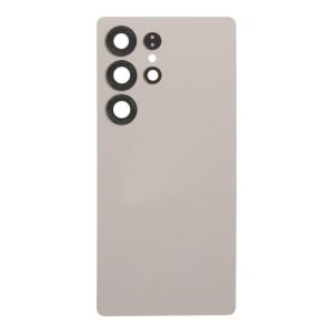 Back Cover With Camera Lens Compatible for Samsung Galaxy S25 Ultra 5G - Titanium Gray