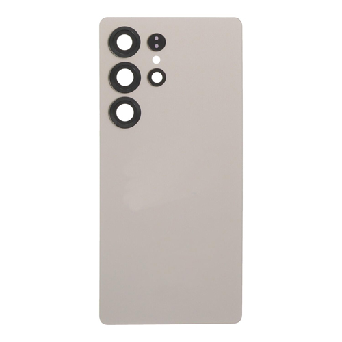 Back Cover With Camera Lens Compatible for Samsung Galaxy S25 Ultra 5G - Titanium Gray