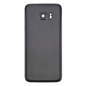 Back Cover With Camera Lens Compatible for Samsung Galaxy S7 Edge - Black
