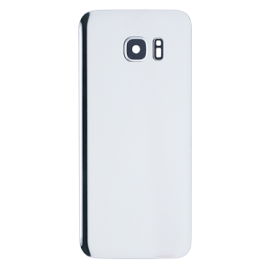 Back Cover With Camera Lens Compatible for Samsung Galaxy S7 Edge - Silver