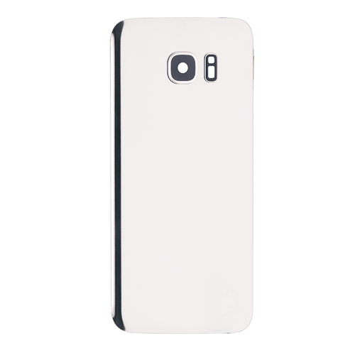 Back Cover With Camera Lens Compatible for Samsung Galaxy S7 Edge - White