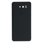 Back Cover With Camera Lens and Fingerprint Flex Compatible for LG V30 (ORG) - Black