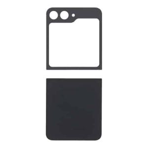 Back Cover with Camera Lens Compatible for Samsung Galaxy Z Flip 6 5G - Black
