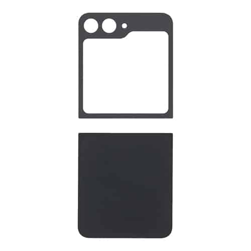 Back Cover with Camera Lens Compatible for Samsung Galaxy Z Flip 6 5G - Black