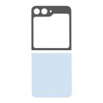 Back Cover with Camera Lens Compatible for Samsung Galaxy Z Flip 6 5G - Blue