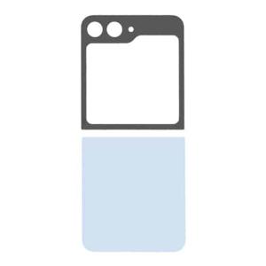 Back Cover with Camera Lens Compatible for Samsung Galaxy Z Flip 6 5G - Blue