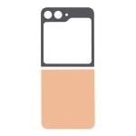 Back Cover with Camera Lens Compatible for Samsung Galaxy Z Flip 6 5G - Peach