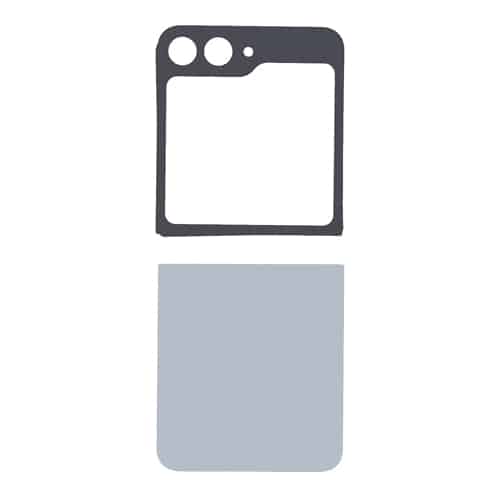 Back Cover with Camera Lens Compatible for Samsung Galaxy Z Flip 6 5G - Silvershadow