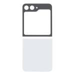 Back Cover with Camera Lens Compatible for Samsung Galaxy Z Flip 6 5G - White
