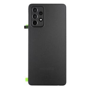 Back Cover With Camera Lens Compatible for Samsung Galaxy A52 (A525 / 2021) / A52 5G (A526 / 2021) - Black