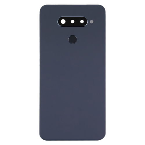 Back Cover with Camera Lens and Fingerprint Scanner Flex Compatible for LG Q70 (US Version) - Black