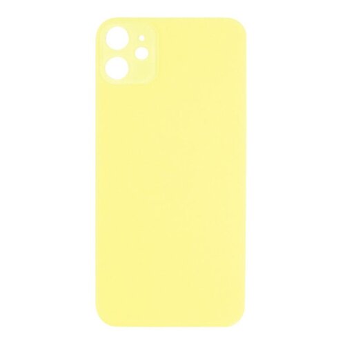 Back Glass Compatible for iPhone 11 (Large Camera Hole) - Yellow