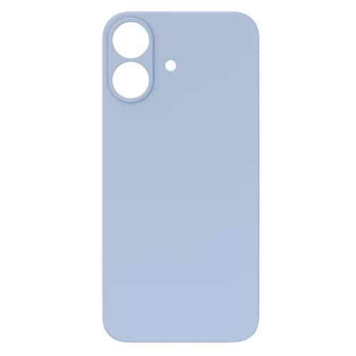 Back Glass Compatible for iPhone 17 (Large Camera Hole) (Aftermarket) - Mist Blue