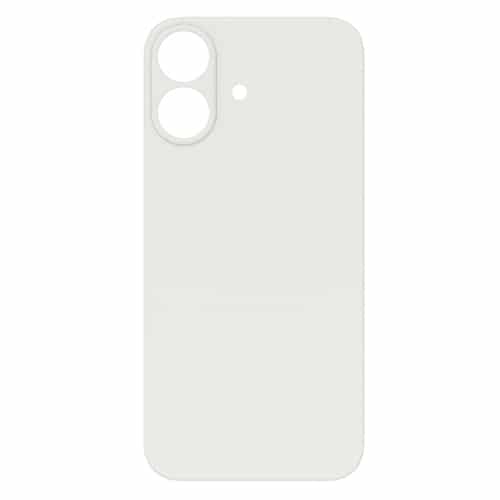 Back Glass Compatible for iPhone 17 (Large Camera Hole) (Aftermarket) - White