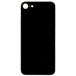 Back Glass Compatible for iPhone 8 (Large Camera Hole) - Black