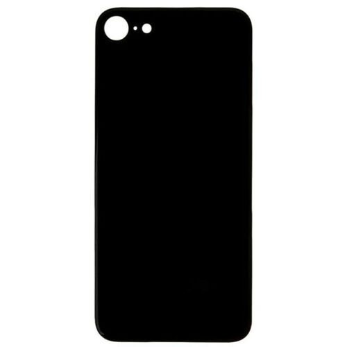 Back Glass Compatible for iPhone 8 (Large Camera Hole) - Black