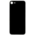 Back Glass Compatible for iPhone SE (2020) (Large Camera Hole) - Black