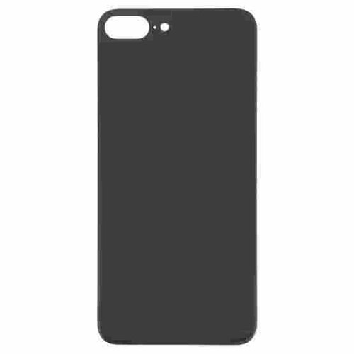 Back Glass Compatible for iPhone 8 Plus (Large Camera Hole) - Black