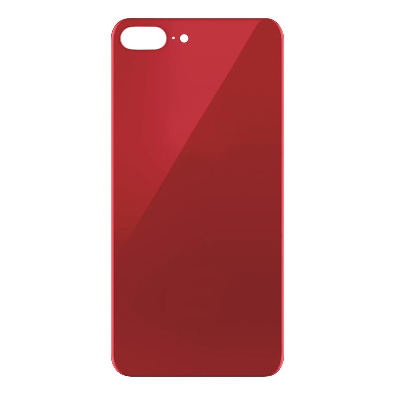 Back Glass Compatible for iPhone 8 Plus (Large Camera Hole) - Red