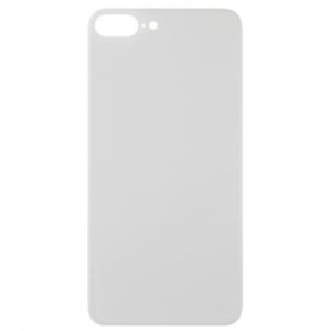 Back Glass Compatible for iPhone 8 Plus (Large Camera Hole) - White