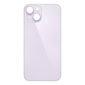 Back Glass Compatible for iPhone 14 (Large Camera Hole) (Aftermarket) - Purple
