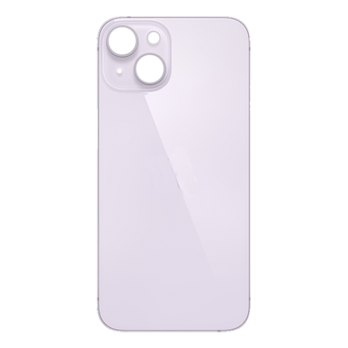 Back Glass Compatible for iPhone 14 (Large Camera Hole) (Aftermarket) - Purple