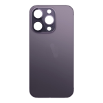 Back Glass Compatible for iPhone 14 Pro (Large Camera Hole) (Premium) - Deep Purple