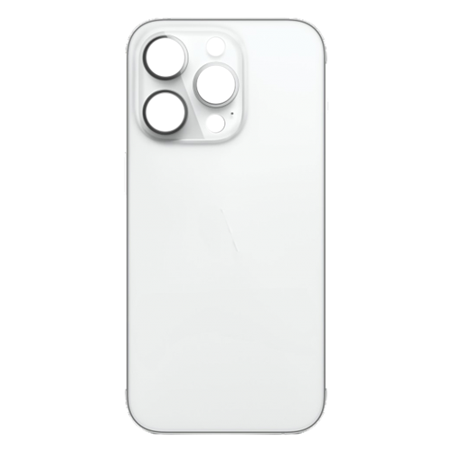 Back Glass Compatible for iPhone 14 Pro Max (Large Camera Hole) (Aftermarket) - Silver