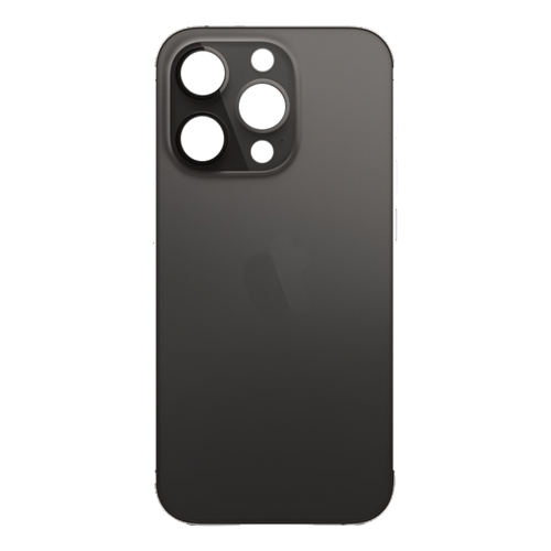 Back Glass Compatible for iPhone 14 Pro (Large Camera Hole) (Aftermarket) - Space Black