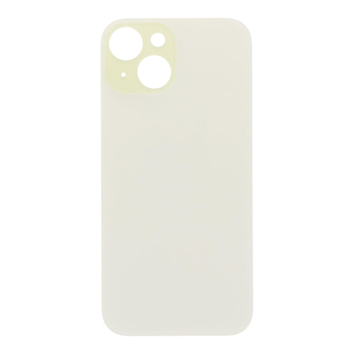Back Glass Compatible for iPhone 15 (Large Camera Hole) (Aftermarket) - Yellow